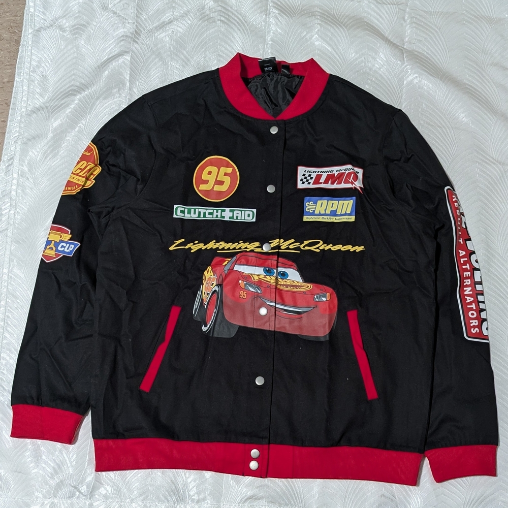 MAD Engine Black and Red Cars Themed Jacket